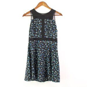 Like Mynded Sleeveless Black Floral‎ Mini Dress Size S